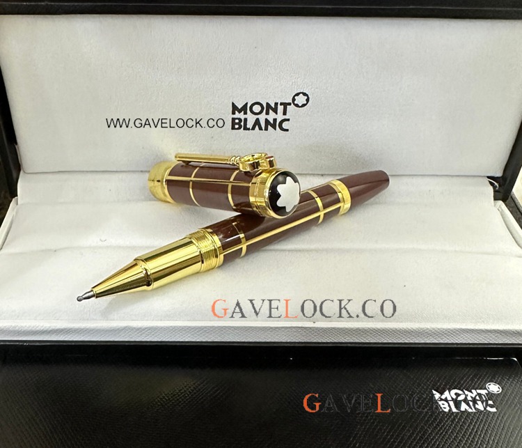 NEW! Mont blanc Sir Arthur Conan Doyle Rollerball pen Red & Gold